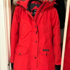 Canada Goose Women's Red Trillium Down Parka